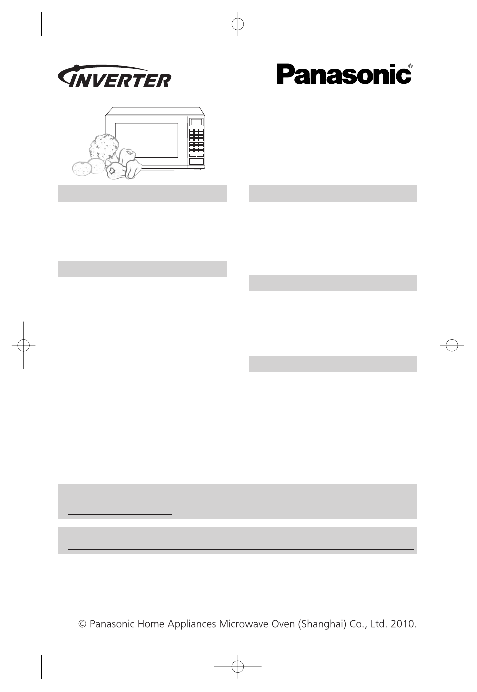 Panasonic Inverter NN-SF550M User Manual | 32 pages