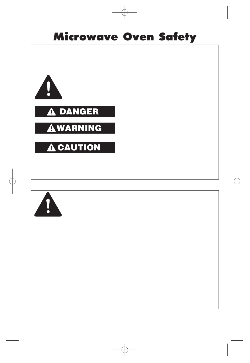 Safety information, Microwave oven safety, Danger warning | Caution | Panasonic Inverter NN-SF550M User Manual | Page 2 / 32