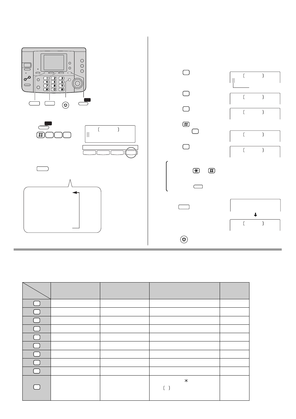 Setting your logo, Characters that you can enter (character list) | Panasonic KX-PW76CL User Manual | Page 9 / 28