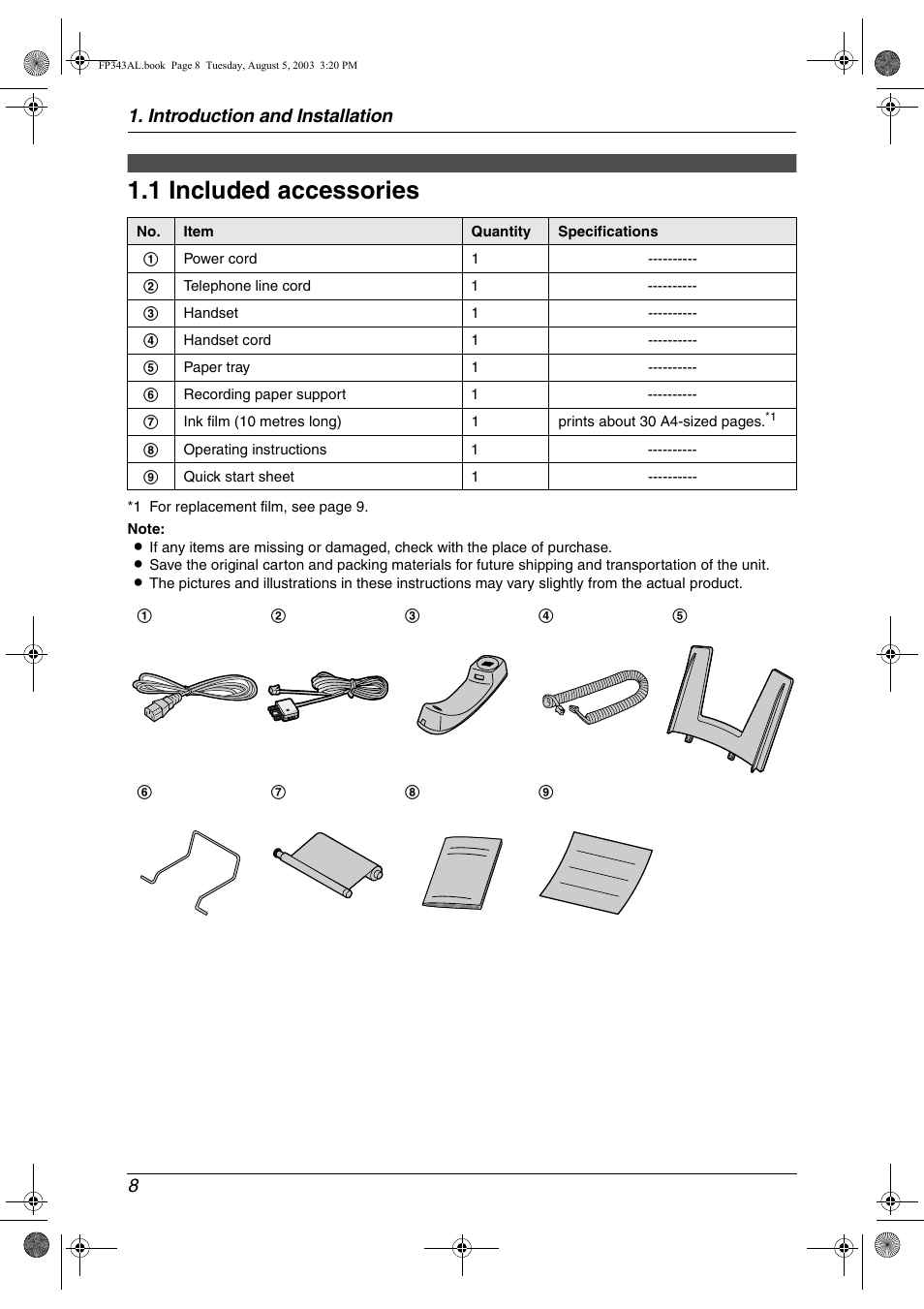 Panasonic KX-FP343AL User Manual | Page 10 / 58