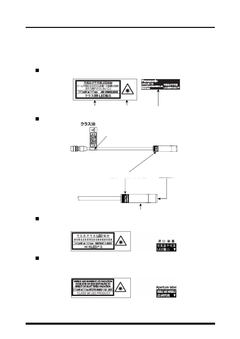 Led product safety precautions | Panasonic 35 User Manual | Page 5 / 69