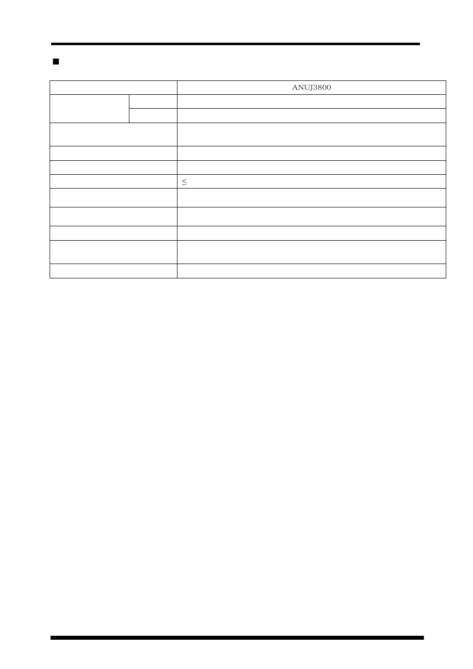 Specifications | Panasonic 35 User Manual | Page 62 / 69