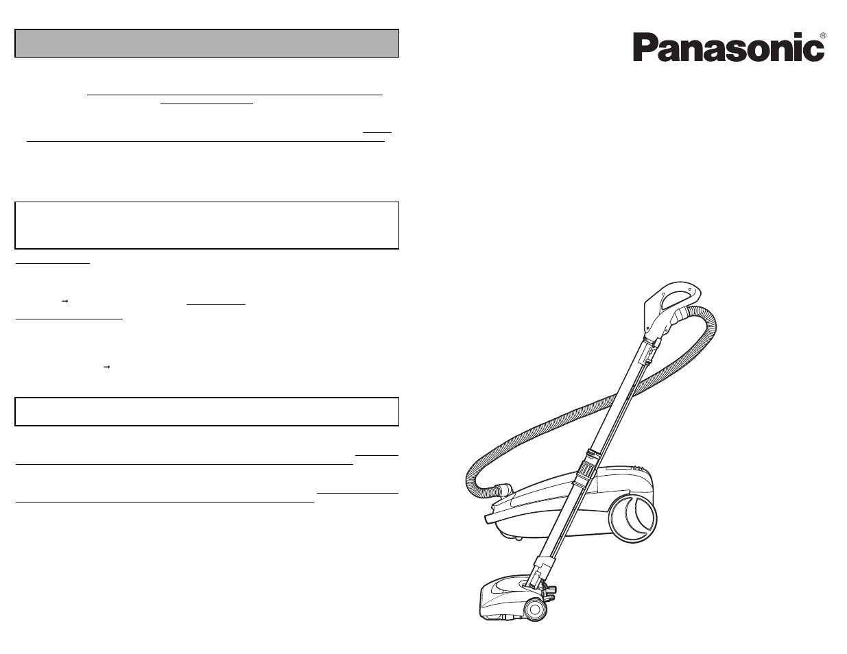 Panasonic MC-CG902 User Manual | 56 pages