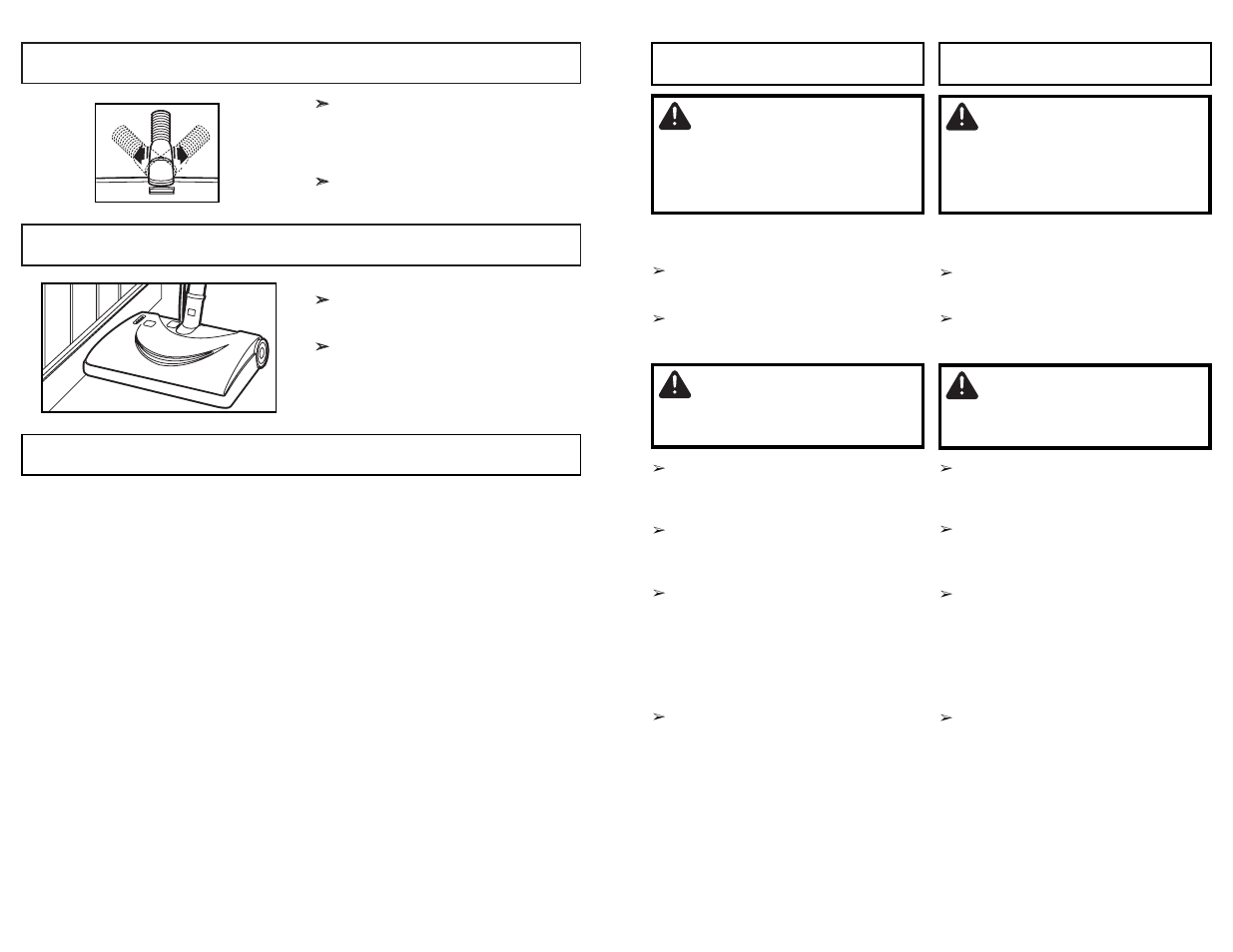 Avertissement, Advertencia, Attention | Cuidado, Hose swivel edge cleaner, Thermal protector, Hepa filtro de escape, Hepa filtre d’échappement | Panasonic MC-CG902 User Manual | Page 20 / 56