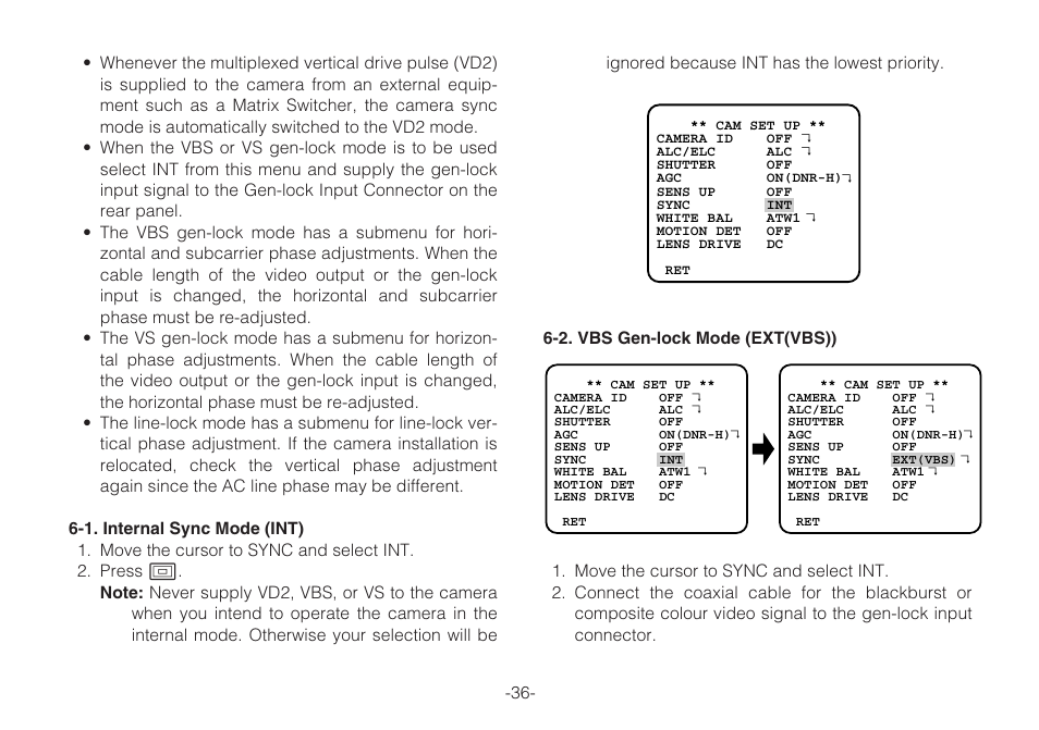 Panasonic WV-CLR920A User Manual | Page 36 / 50