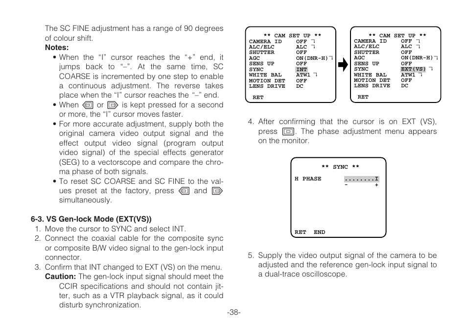 Panasonic WV-CLR920A User Manual | Page 38 / 50