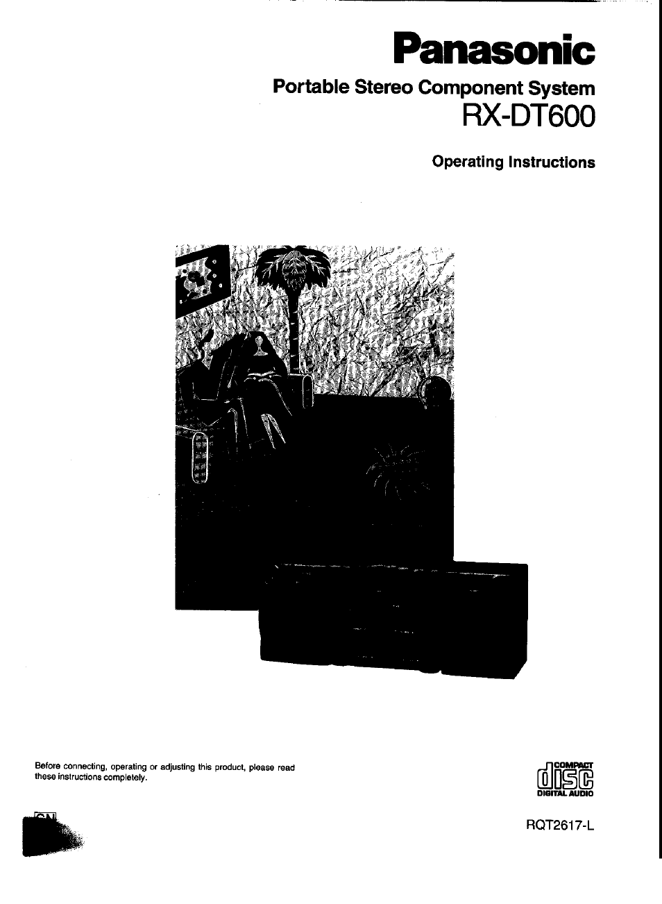 Panasonic RX-DT600 User Manual | 20 pages