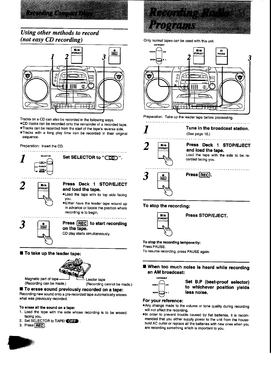 Panasonic RX-DT600 User Manual | Page 16 / 20