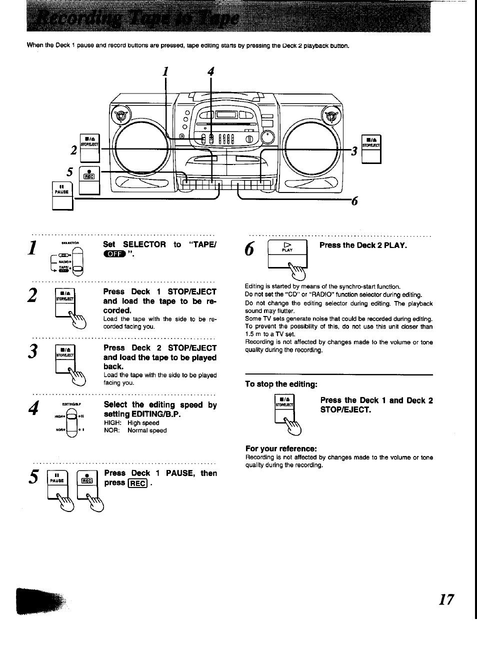 Panasonic RX-DT600 User Manual | Page 17 / 20