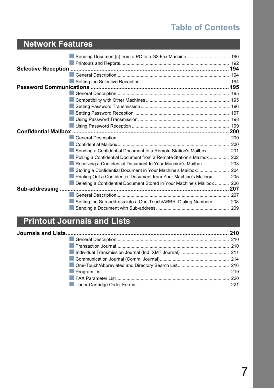 Panasonic DX-800 User Manual | Page 7 / 256