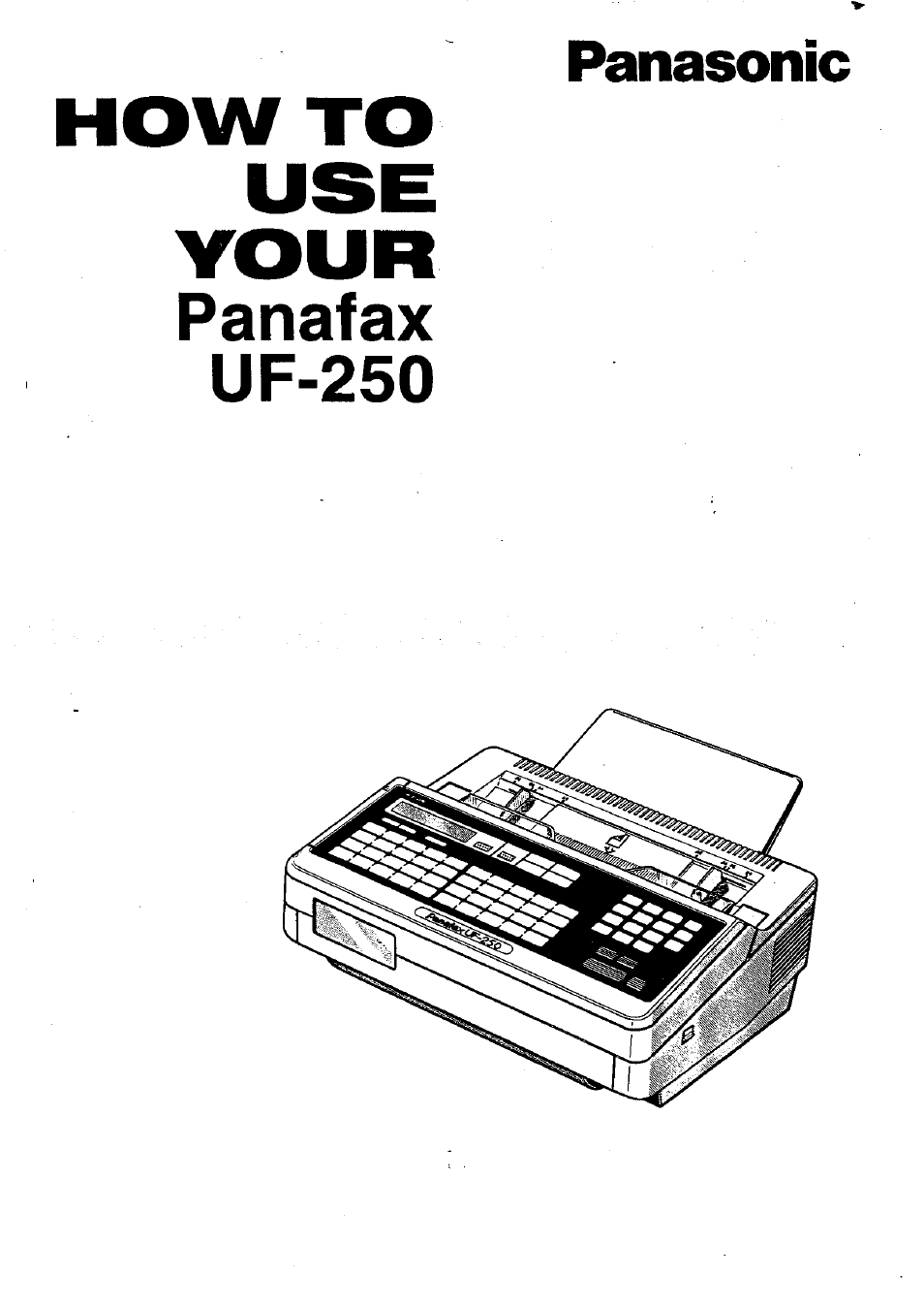 Panasonic UF-250 User Manual | 82 pages