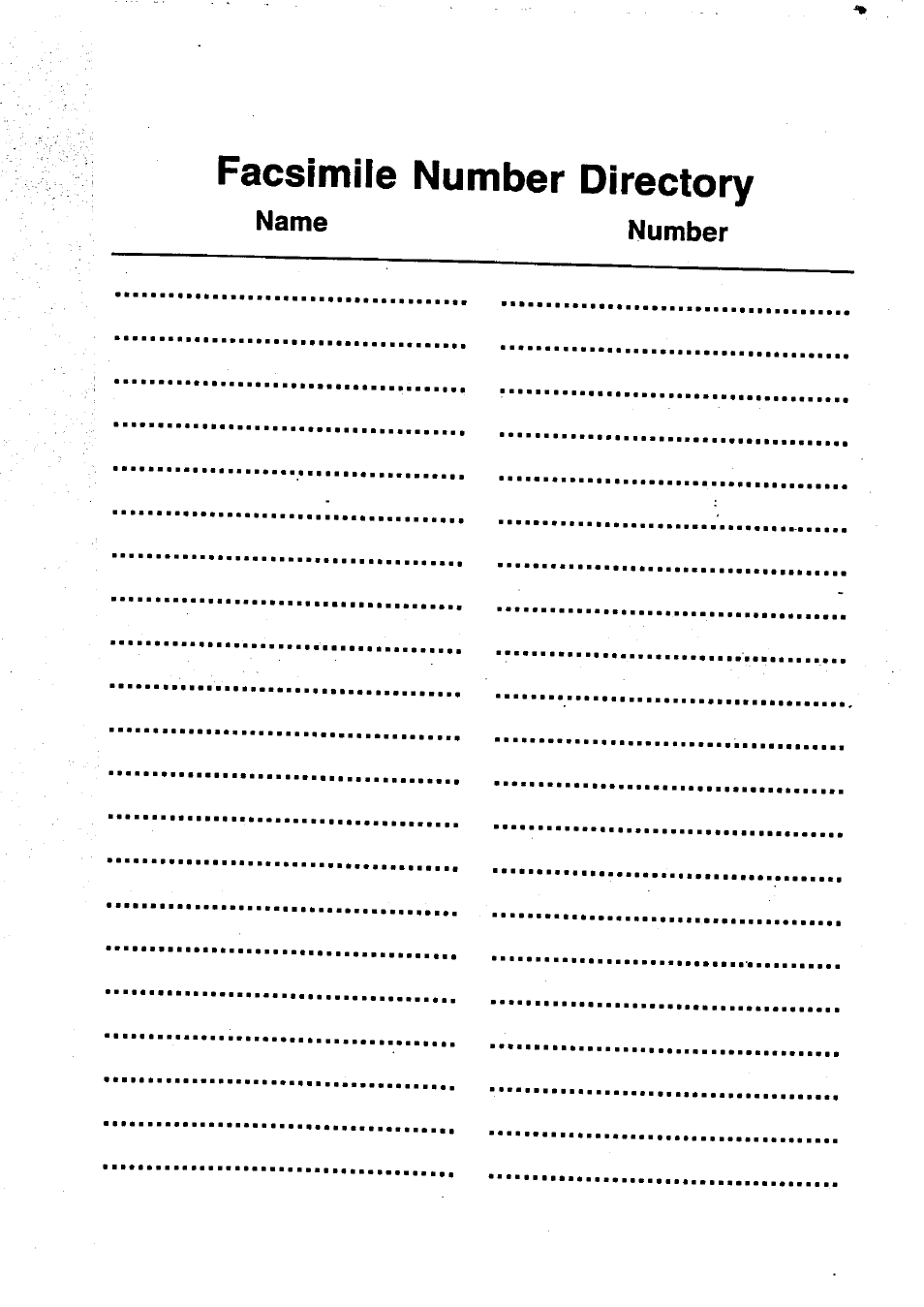 Mile number directory | Panasonic UF-250 User Manual | Page 78 / 82