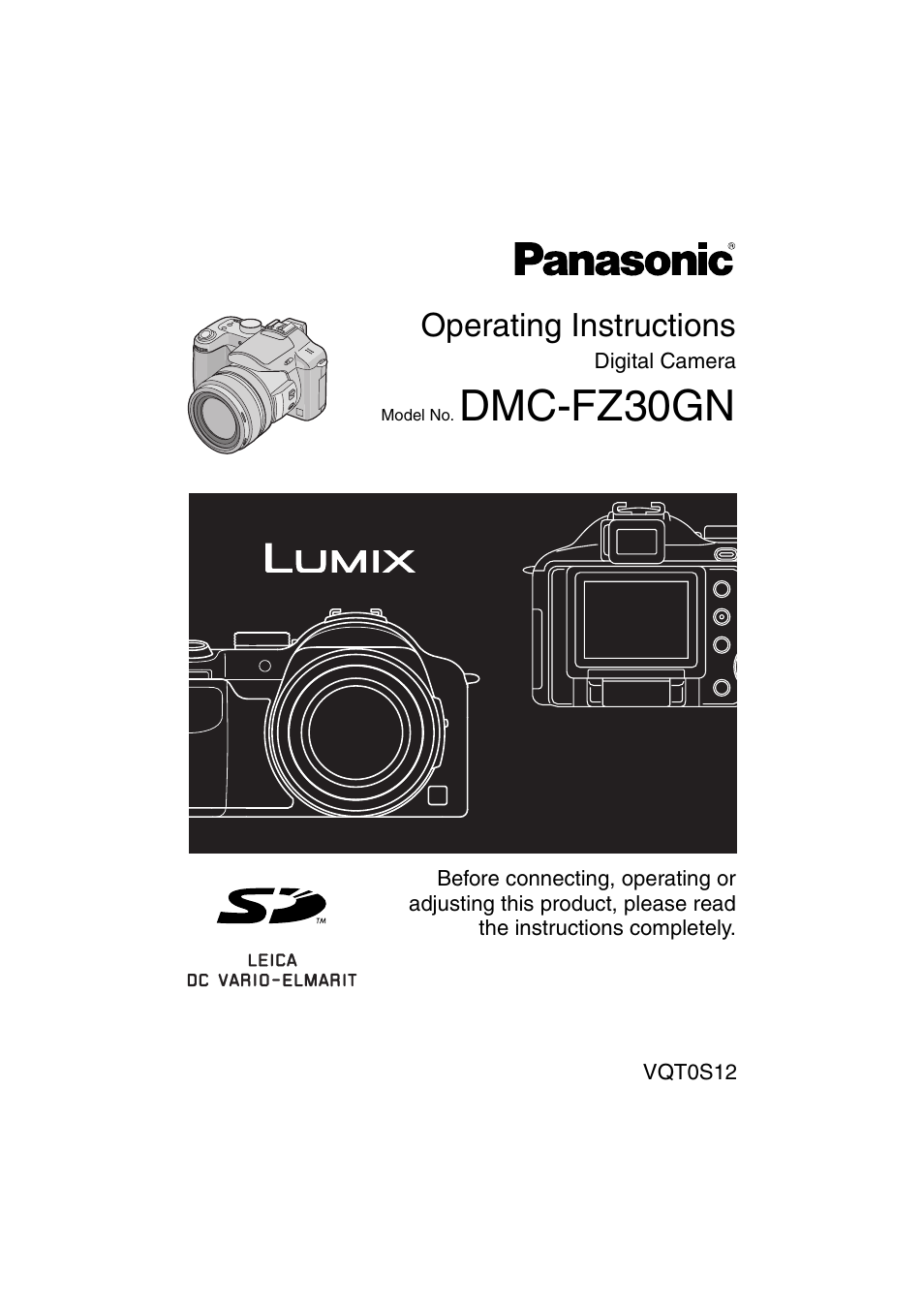 Panasonic DMC-FZ30GN User Manual | 136 pages