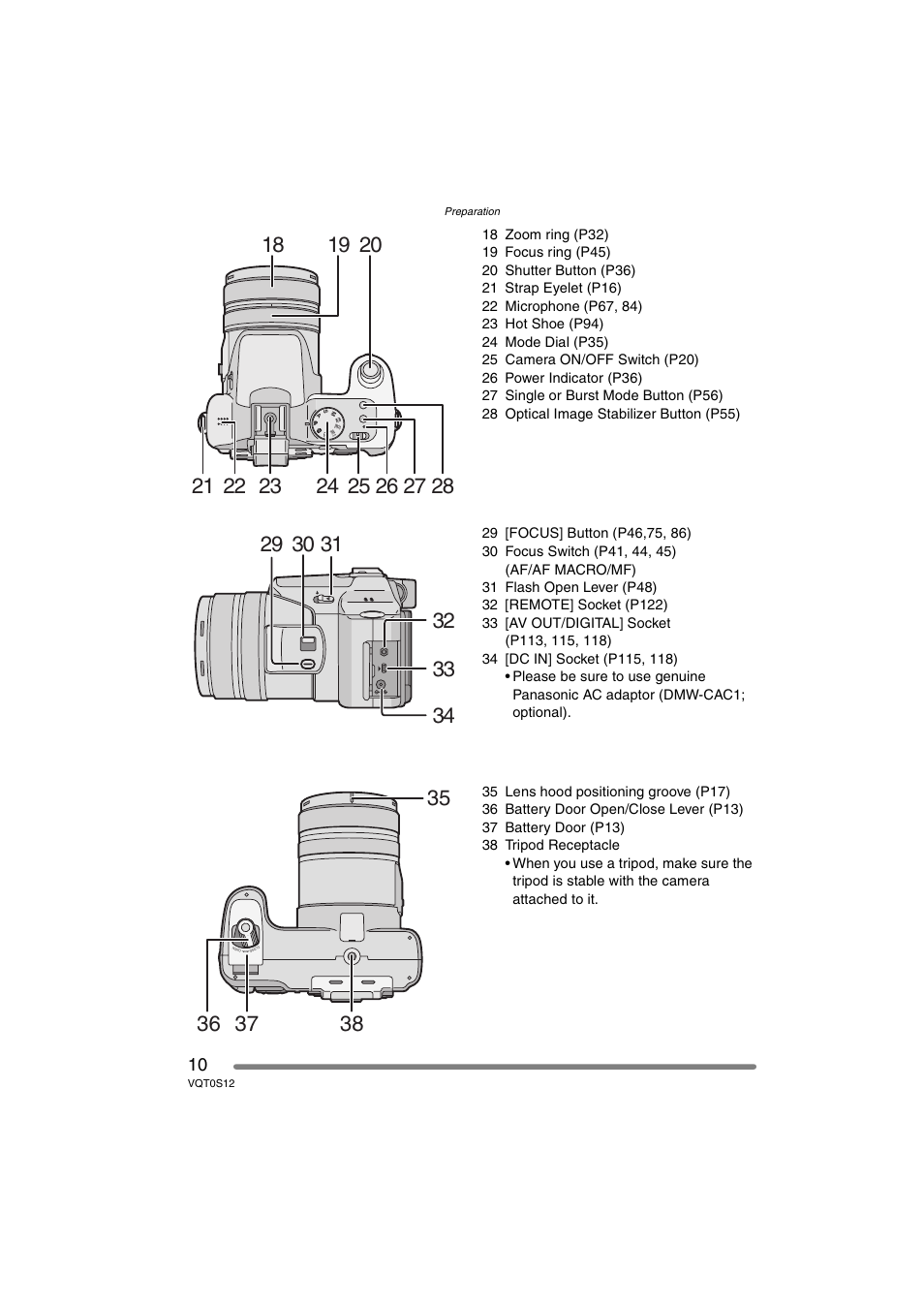 Panasonic DMC-FZ30GN User Manual | Page 10 / 136