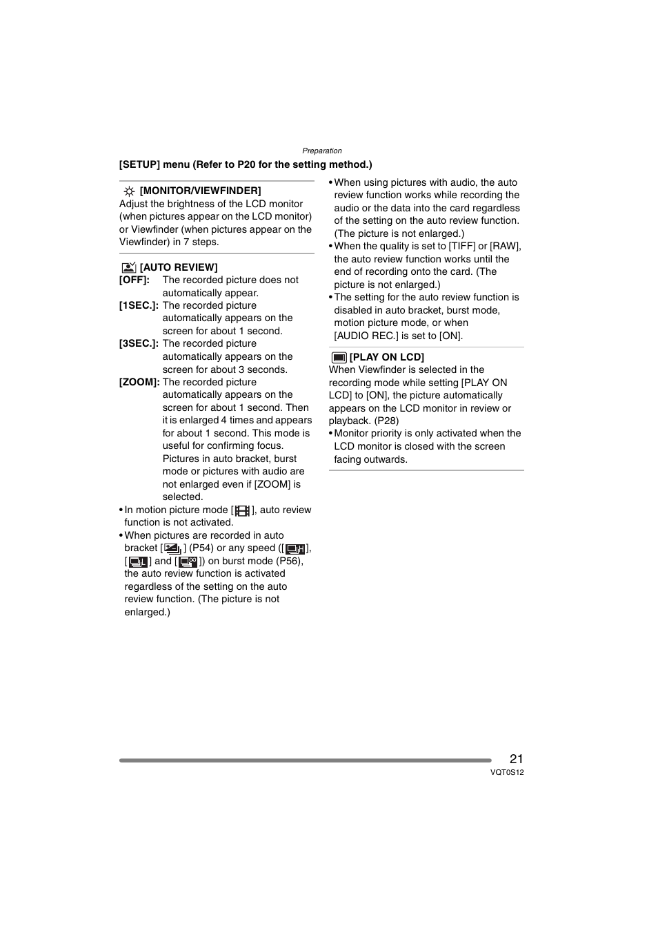 Panasonic DMC-FZ30GN User Manual | Page 21 / 136