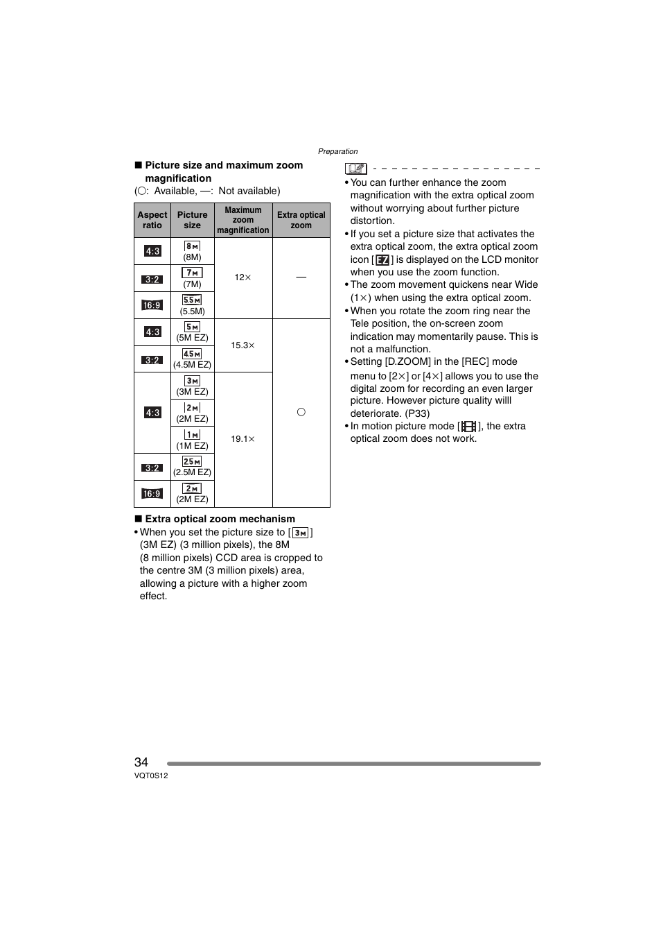Panasonic DMC-FZ30GN User Manual | Page 34 / 136