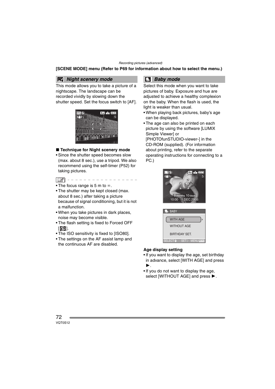 Panasonic DMC-FZ30GN User Manual | Page 72 / 136
