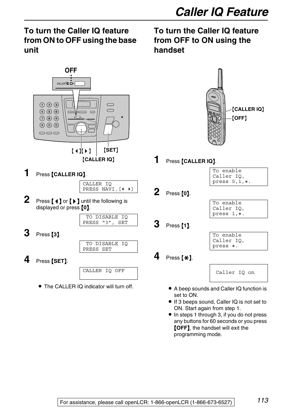 Caller iq feature | Panasonic KX-FPG371 User Manual | Page 113 / 132