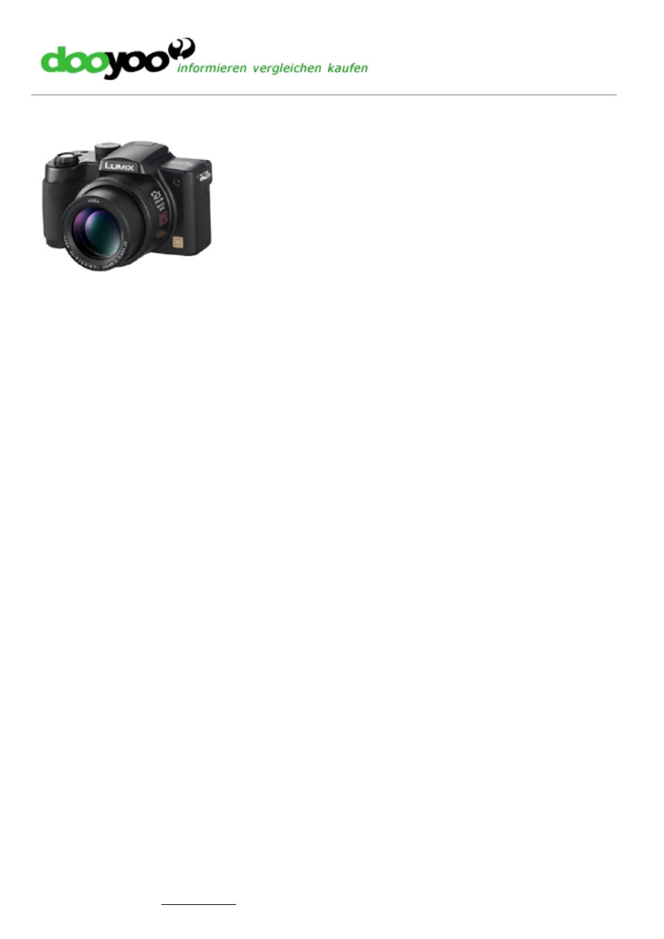 Panasonic DMC-FZ5EG-K User Manual | 5 pages