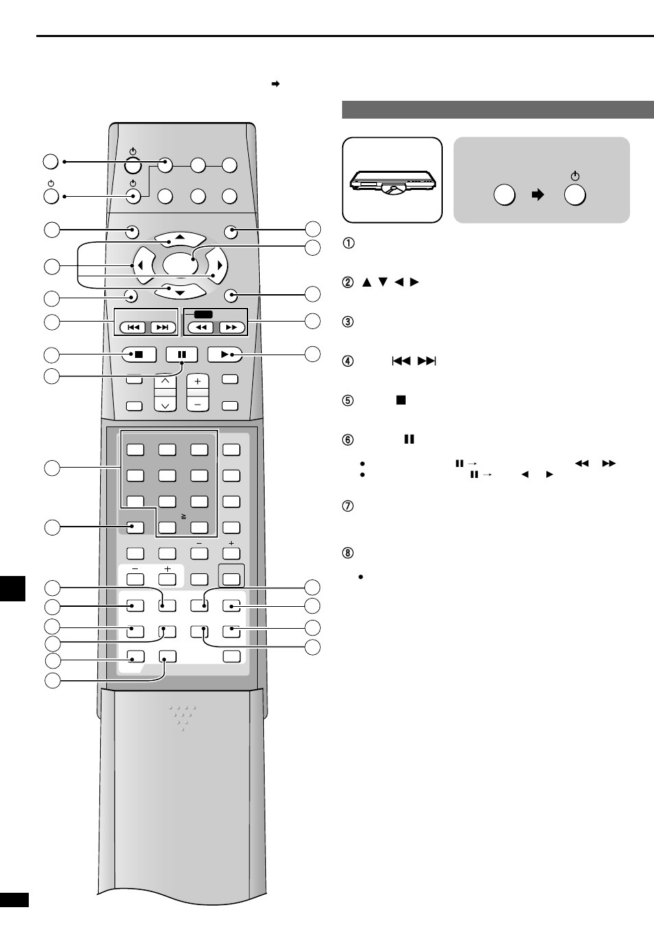 Control guide, Operating a dvd player | Panasonic SA-XR10  EN User Manual | Page 14 / 24