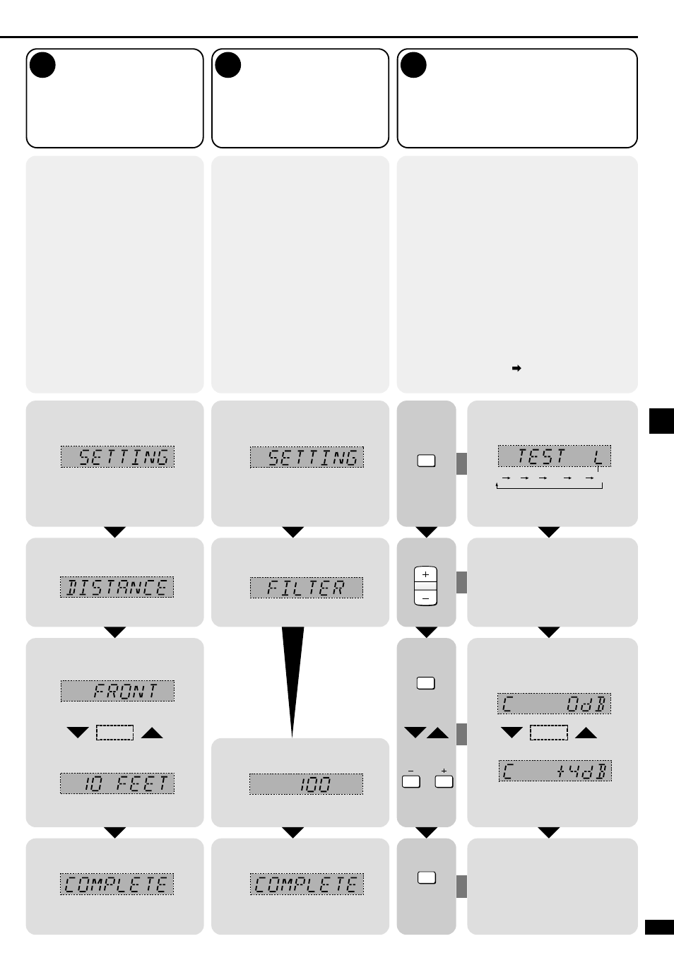 Adjusting speaker output level, Distance filter | Panasonic SA-XR10  EN User Manual | Page 9 / 24