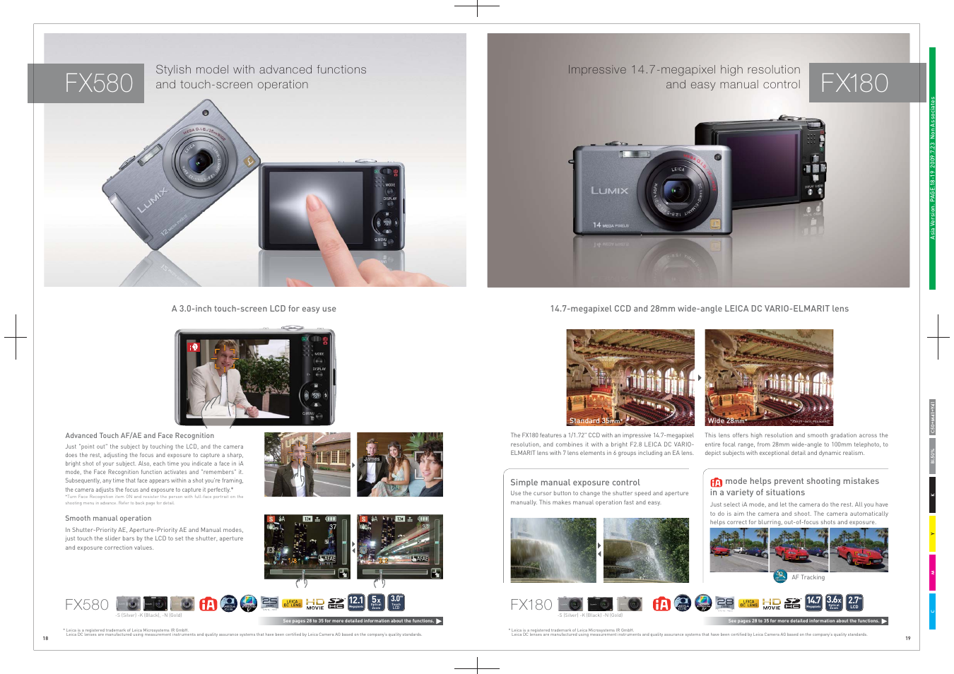 Simple manual exposure control, Fx580, Fx180 | Panasonic DMC-LS85 User Manual | Page 10 / 24