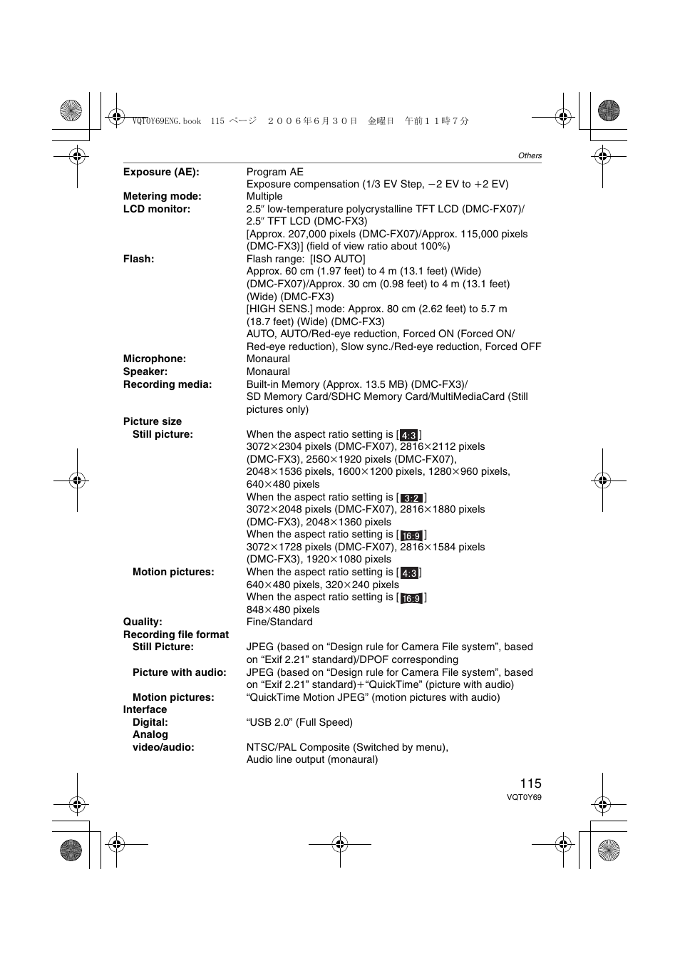Panasonic DMC-FX07 User Manual | Page 115 / 128