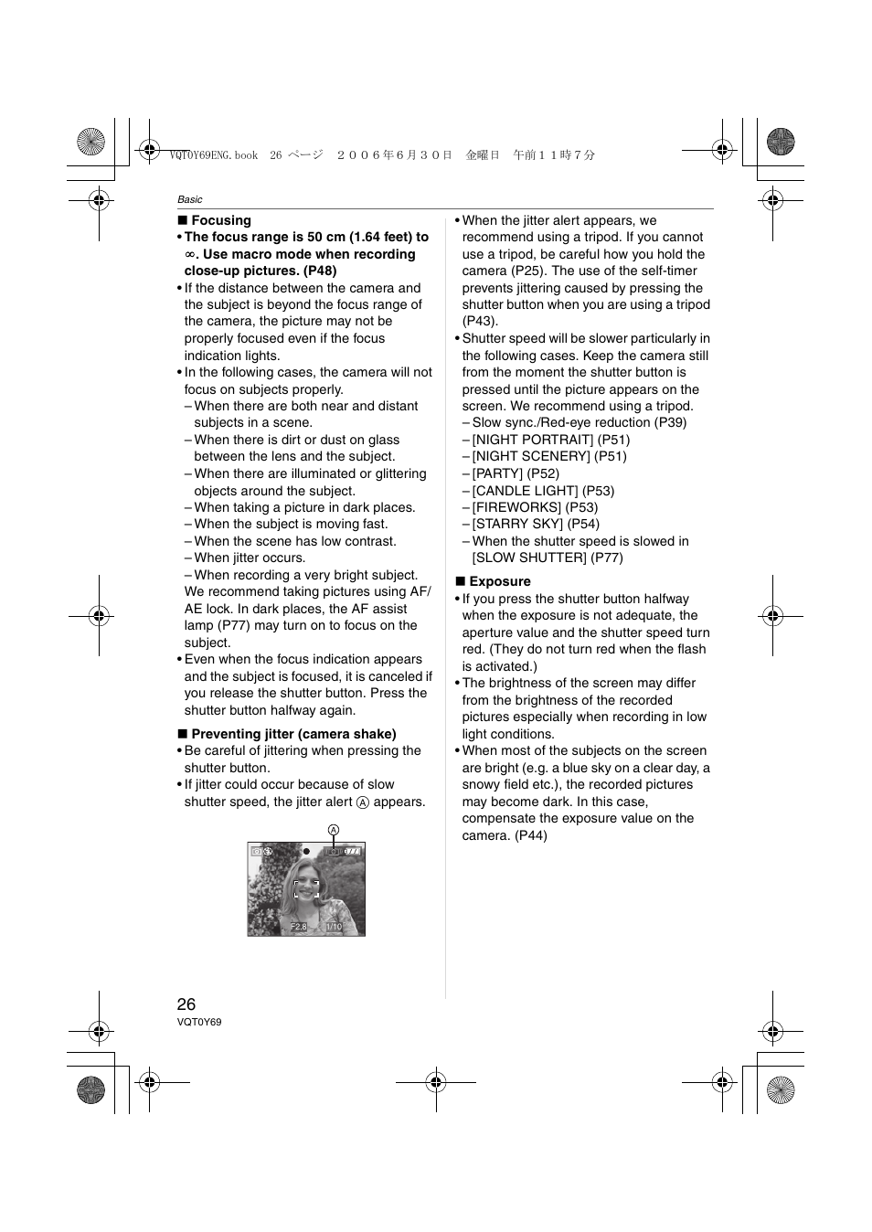 Panasonic DMC-FX07 User Manual | Page 26 / 128