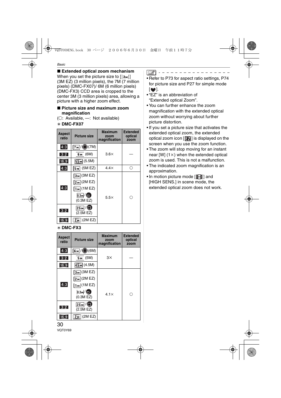 Panasonic DMC-FX07 User Manual | Page 30 / 128
