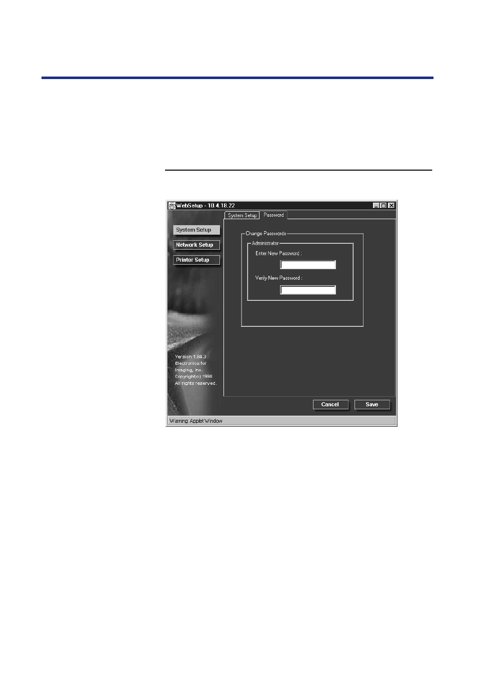 115 setup from the front panel and websetup | Panasonic KX-P8420 User Manual | Page 115 / 219