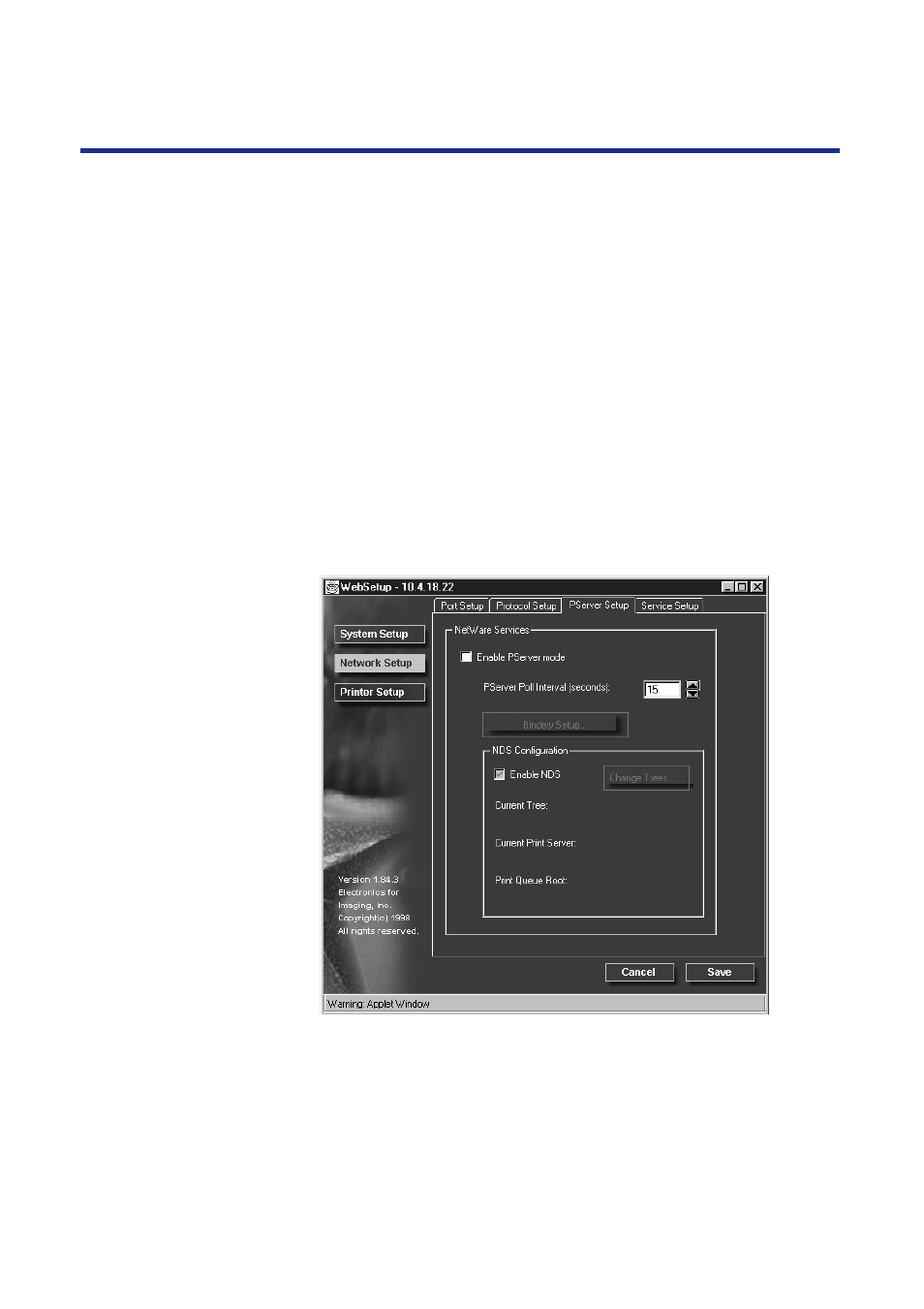 120 setup from the front panel and websetup | Panasonic KX-P8420 User Manual | Page 120 / 219