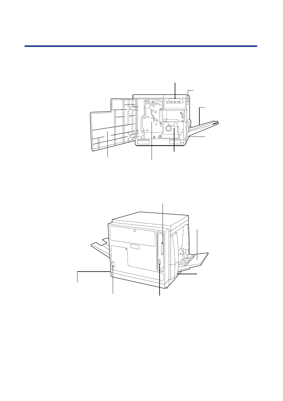 Part names, Front side view, Rear side view | 26 before you start | Panasonic KX-P8420 User Manual | Page 26 / 219