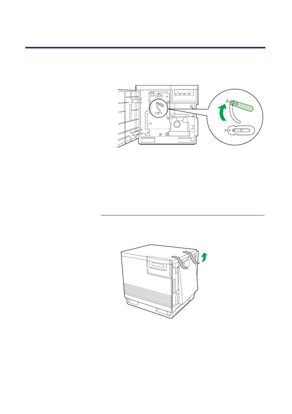 Setting up the output tray, Setting up the output tray” on | Panasonic KX-P8420 User Manual | Page 30 / 219