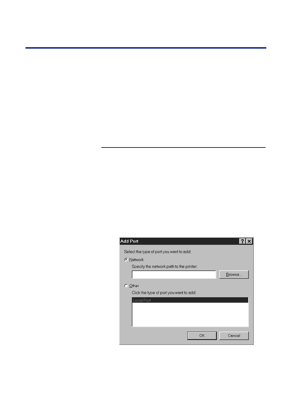 Setting up windows 95 clients for smb printing, Setting up windows 95 clients for smb printing” on | Panasonic KX-P8420 User Manual | Page 73 / 219