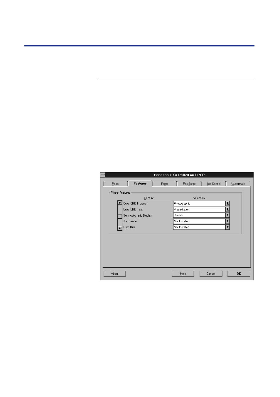 Specifying installed devices | Panasonic KX-P8420 User Manual | Page 90 / 219