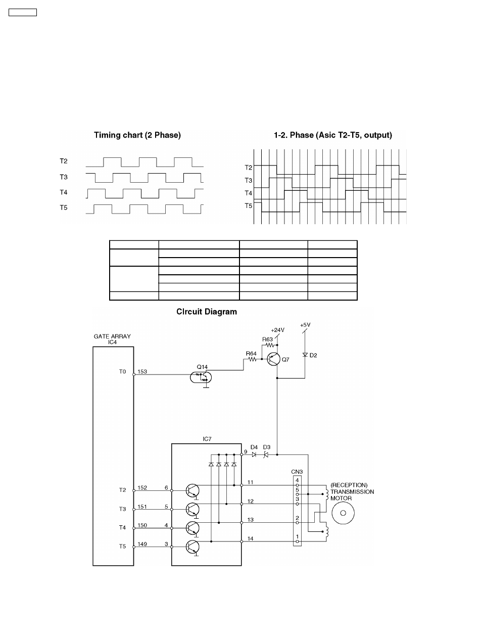 Stepping motor drive circuit | Panasonic KX-FT21RS User Manual | Page 114 / 166
