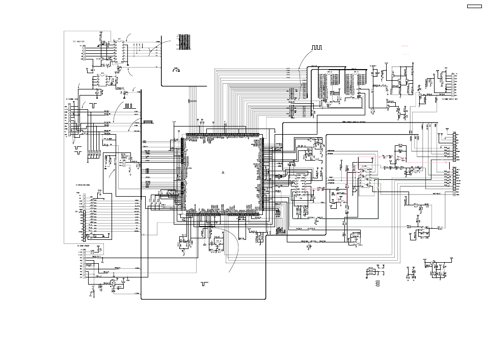 9 schematic diagram, Schematic diagram (digital circuit) | Panasonic KX-FT21RS User Manual | Page 147 / 166