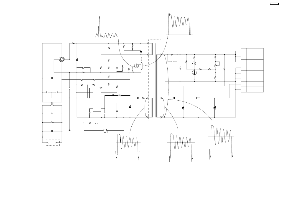 Schematic diagram (switching power supply) | Panasonic KX-FT21RS User Manual | Page 149 / 166