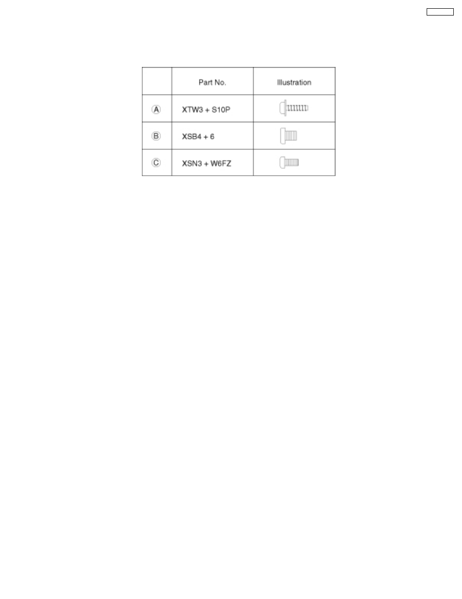 Actual size of screws and washer | Panasonic KX-FT21RS User Manual | Page 157 / 166