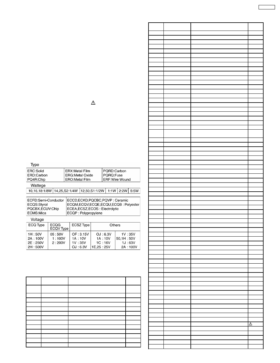 14 replacement parts list, Cabinet and electrical parts | Panasonic KX-FT21RS User Manual | Page 159 / 166
