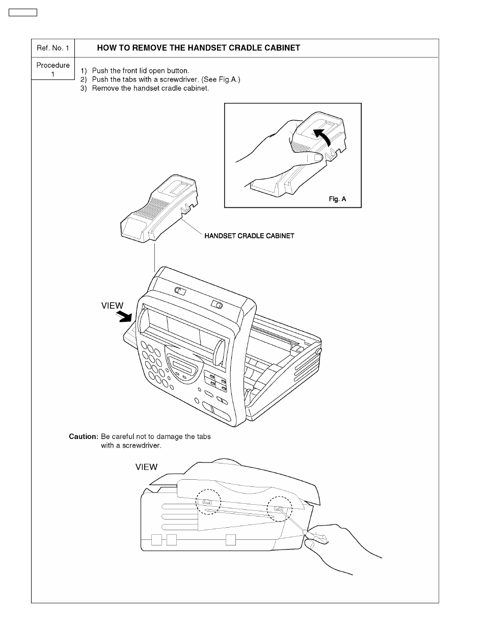 4 disassembly instructions | Panasonic KX-FT21RS User Manual | Page 84 / 166
