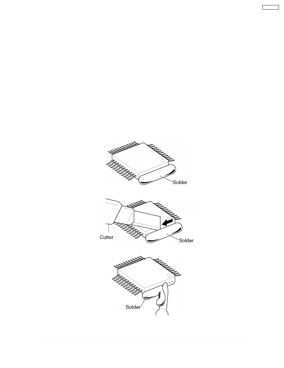 5 how to replace the flat package ic, Preparation, Flat package ic removal procedure | Panasonic KX-FT21RS User Manual | Page 95 / 166