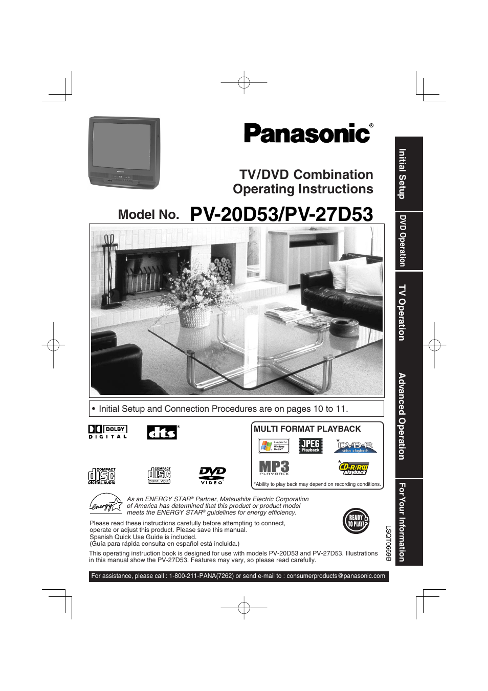 Panasonic PV 27D53 User Manual | 64 pages