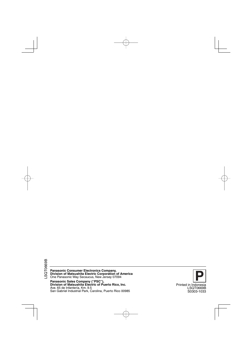 Panasonic PV 27D53 User Manual | Page 64 / 64