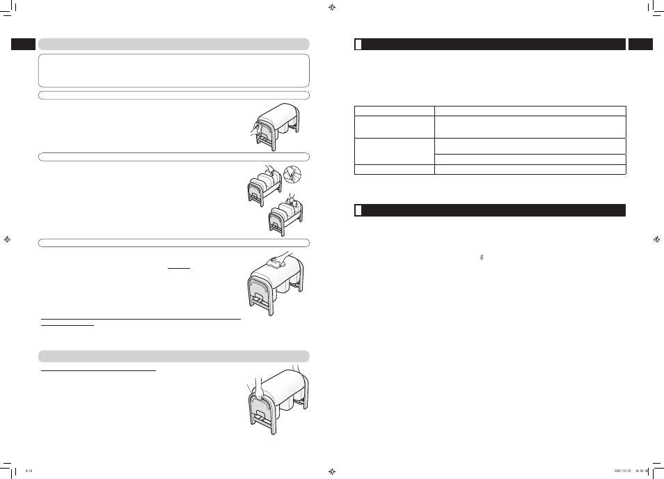 Troubleshooting, Specifications | Panasonic EP30102 User Manual | Page 11 / 12