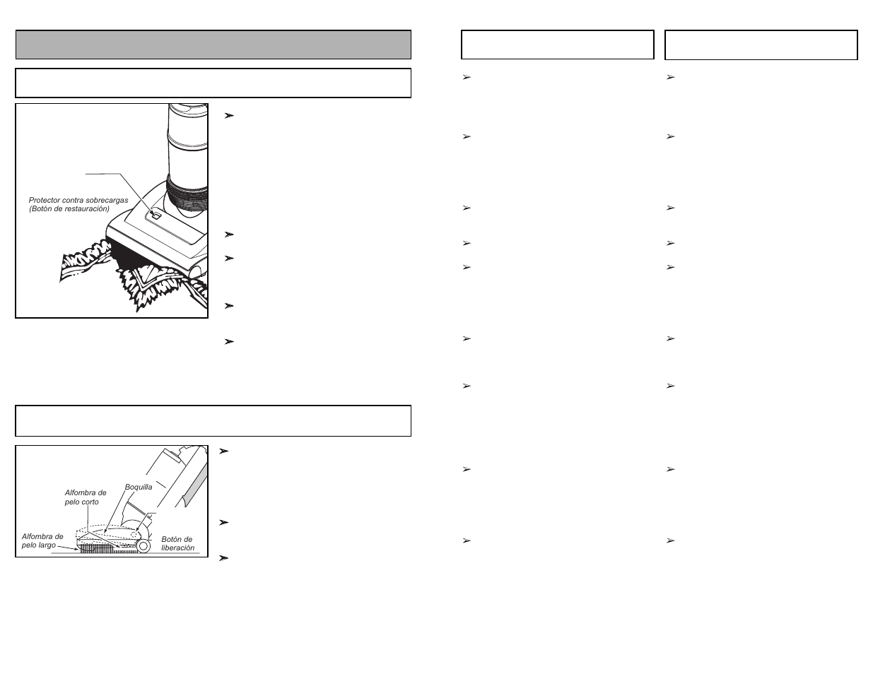 Features, Overload protection, Automatic self adjusting nozzle | Panasonic MC-UL915 User Manual | Page 55 / 72