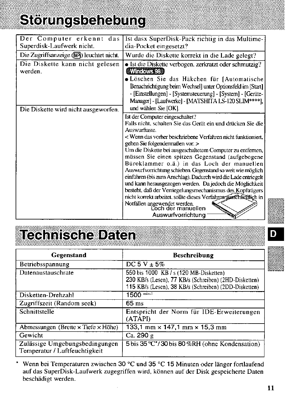 Panasonic CF-VFS721 User Manual | Page 11 / 16