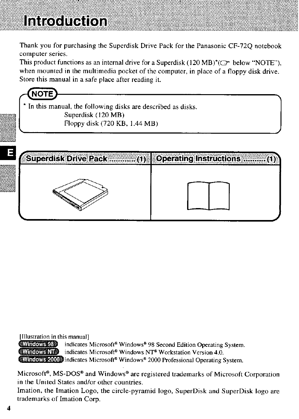 Introduction | Panasonic CF-VFS721 User Manual | Page 4 / 16