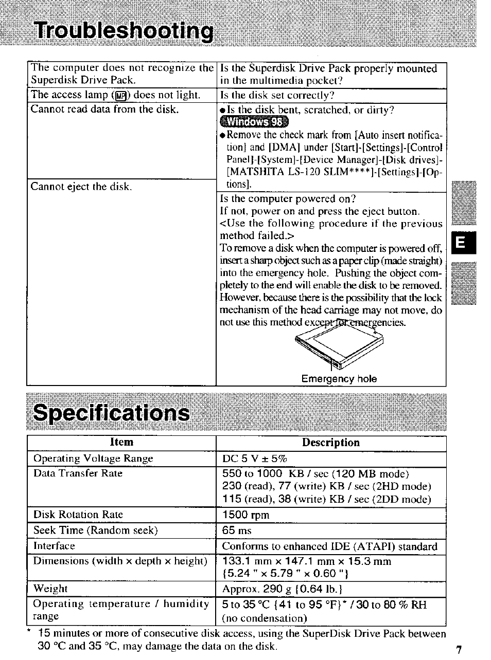 Panasonic CF-VFS721 User Manual | Page 7 / 16