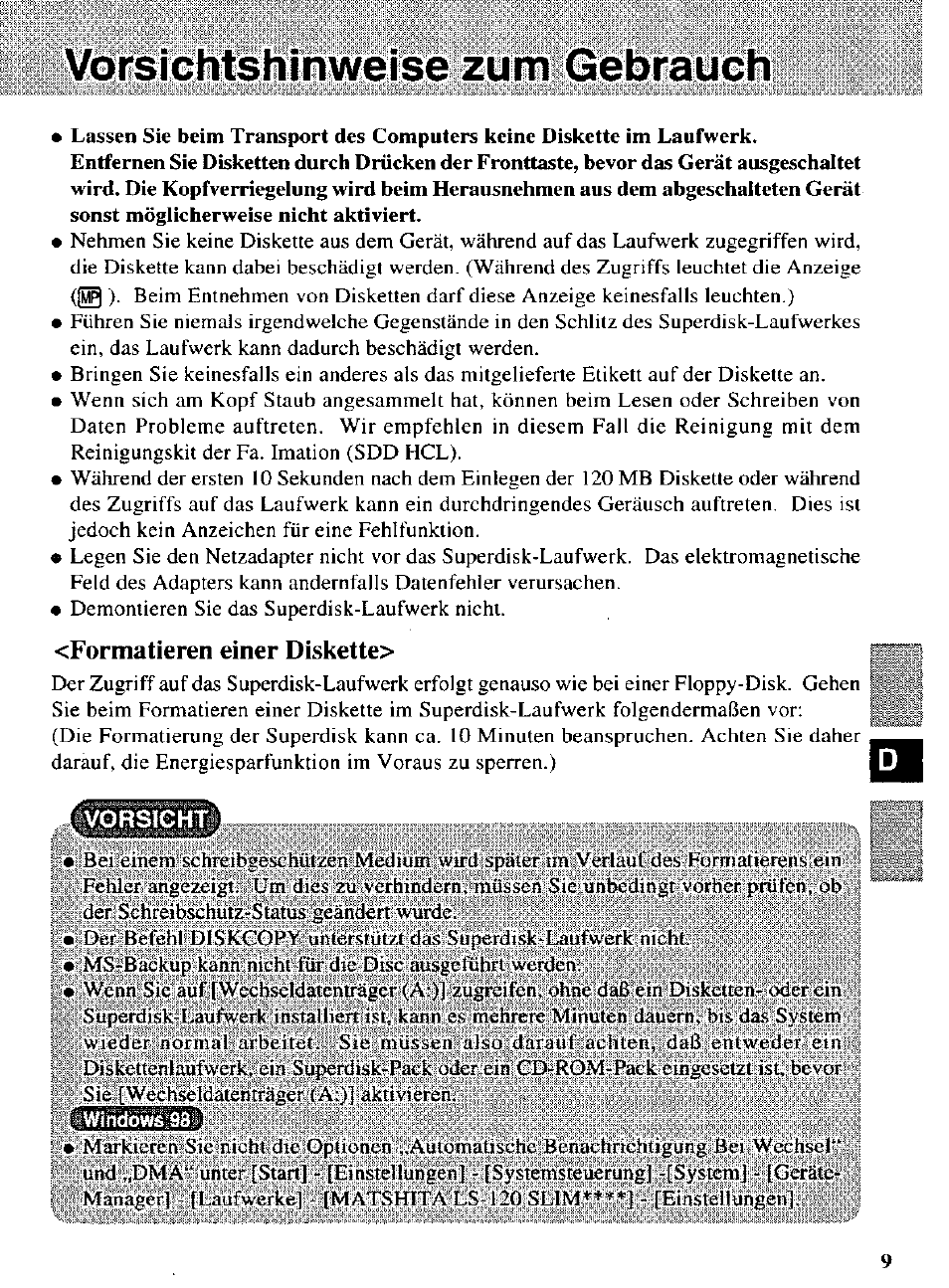 Panasonic CF-VFS721 User Manual | Page 9 / 16